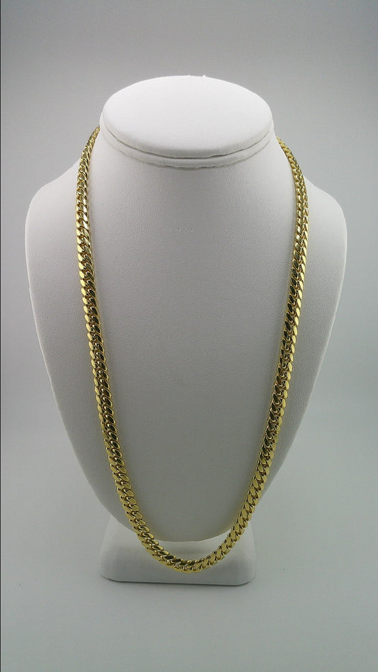 14k solid gold Miami Cuban link chain | 24 inches