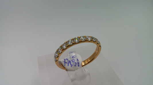 18k gold diamond ring | rose gold | .62 ct | size 6.5