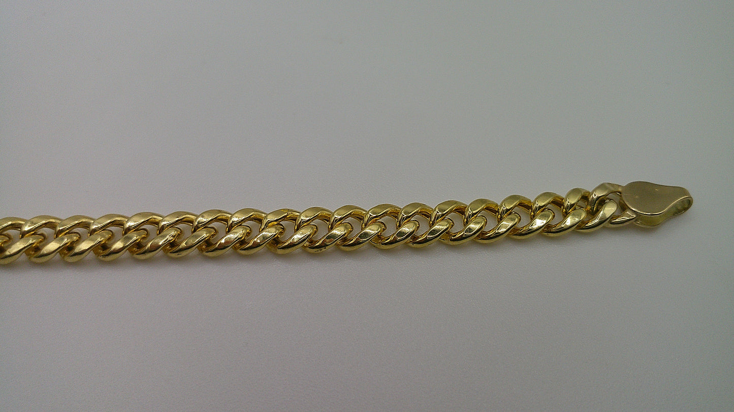 14k yellow gold Miami Cuban link bracelet | 7.25 inches