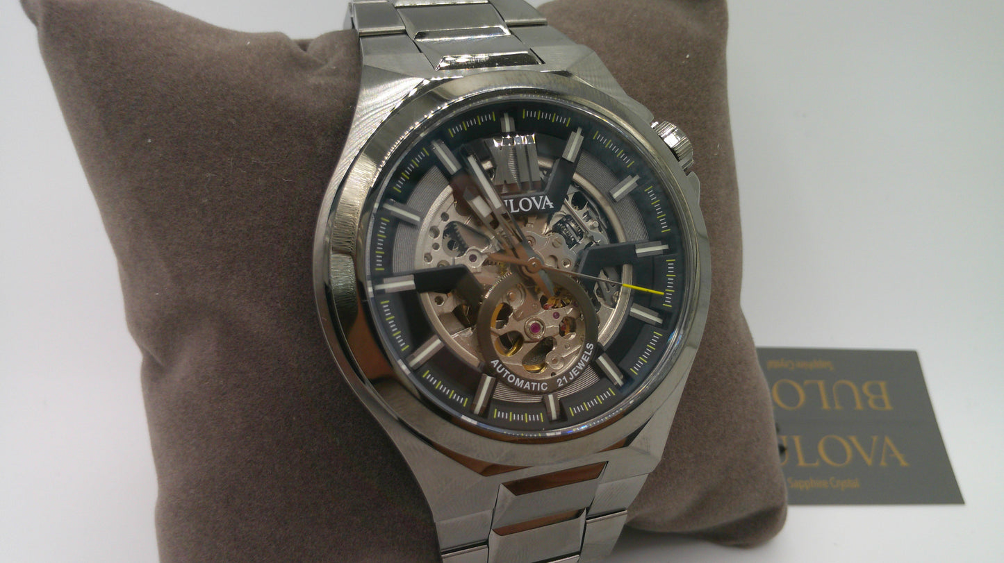 Bulova Watch | Sapphire Crystal | Automatic (no batter needed) | Mechanical face | Stainless steel band