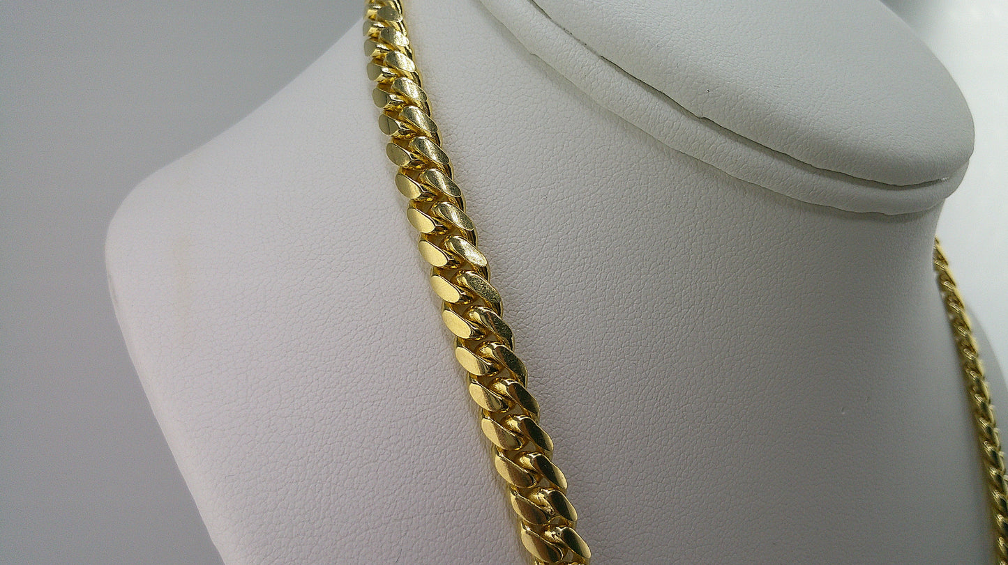 14k solid gold Miami Cuban link chain | 24 inches