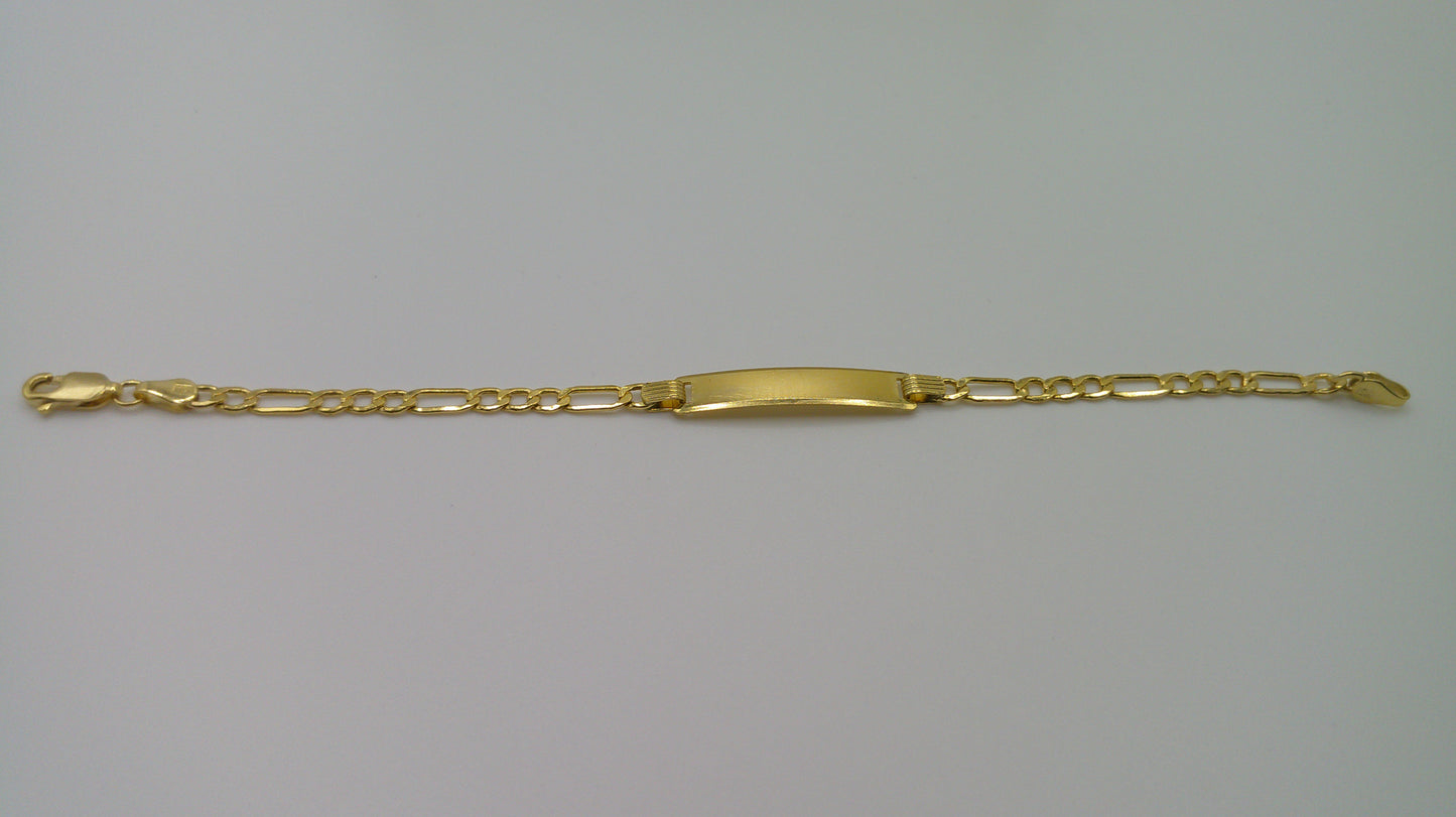 14k gold baby bracelet | ID bracelet | Figaro Link Bracelet