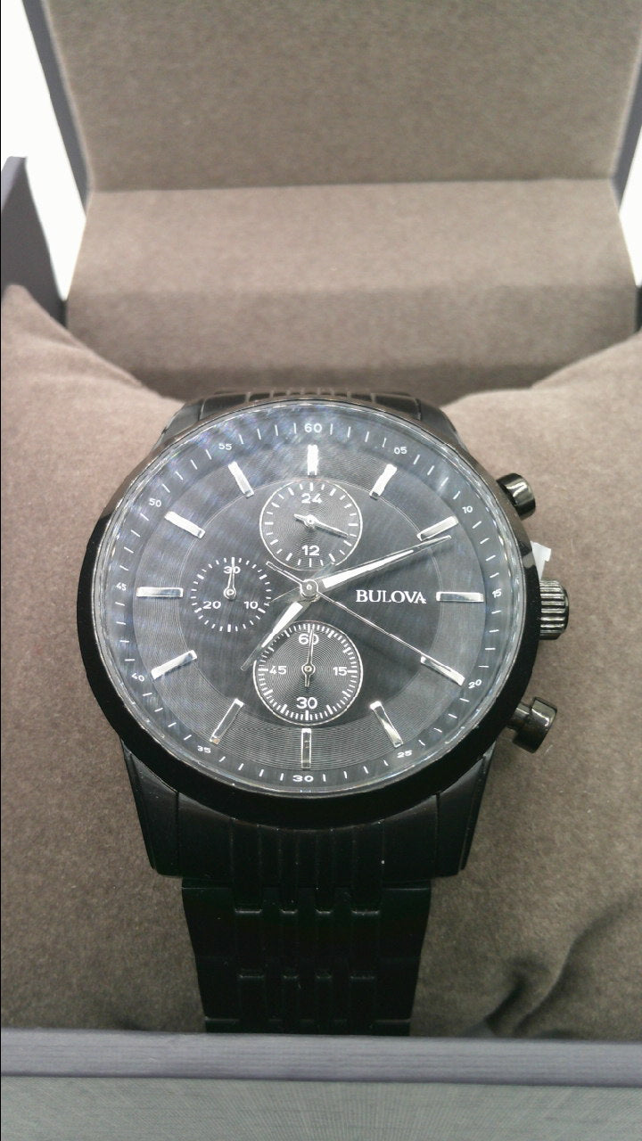 Bulova Watch | All black stainless steel