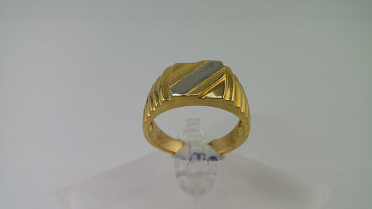 14k gold ring | two-toned | size 9.5