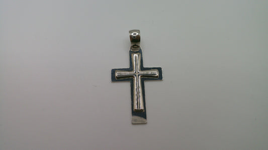 14k white gold cross pendant | crucifix | 1.6g