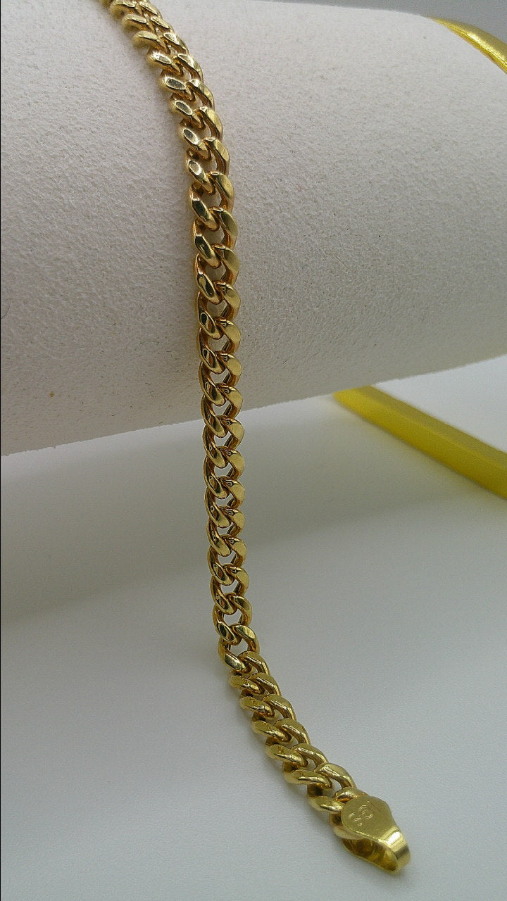 14k gold Miami Cuban link bracelet | 7 inches