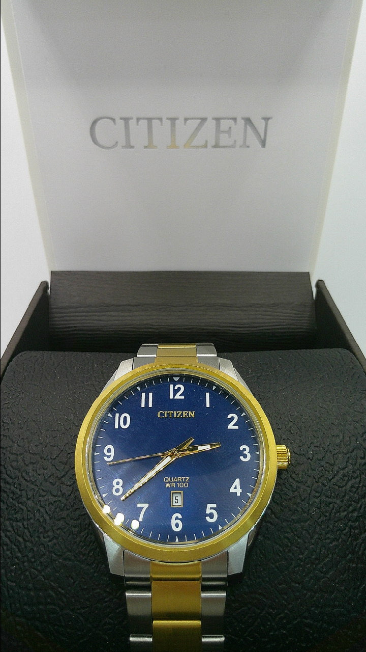 Citizen Watch | Two-toned stainless steel | blue face | Quartz WR 100