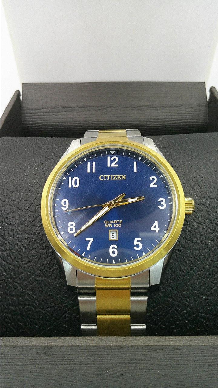 Citizen Watch | Two-toned stainless steel | blue face | Quartz WR 100