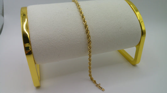 14k gold baby bracelet | rope bracelet