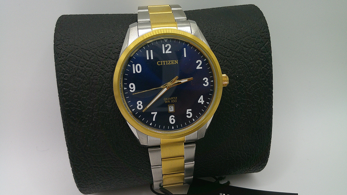 Citizen Watch | Two-toned stainless steel | blue face | Quartz WR 100