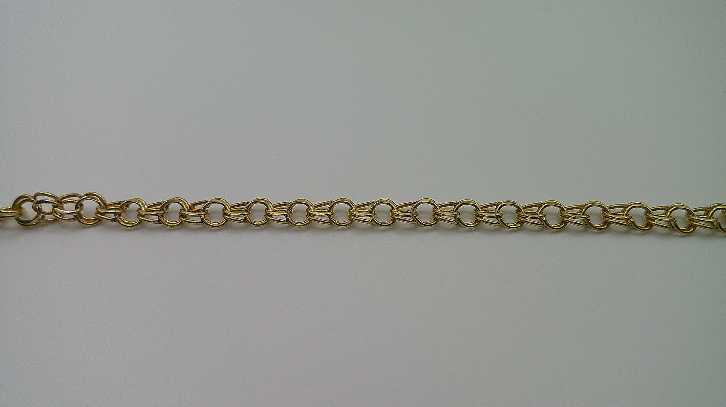 14k yellow gold gucci link bracelet | 8 inches