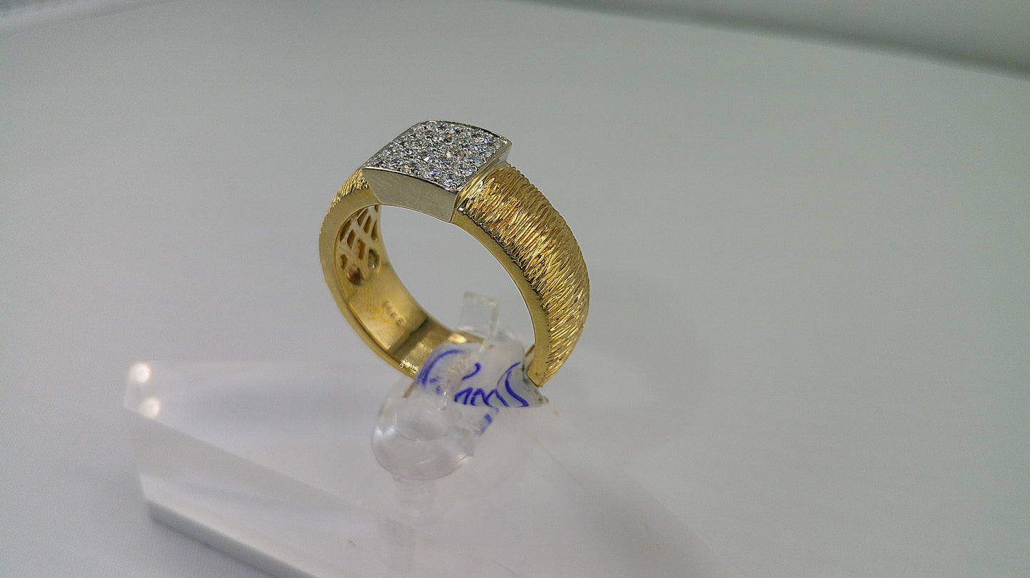 14k gold ring | 0.5 carat diamonds | size 8