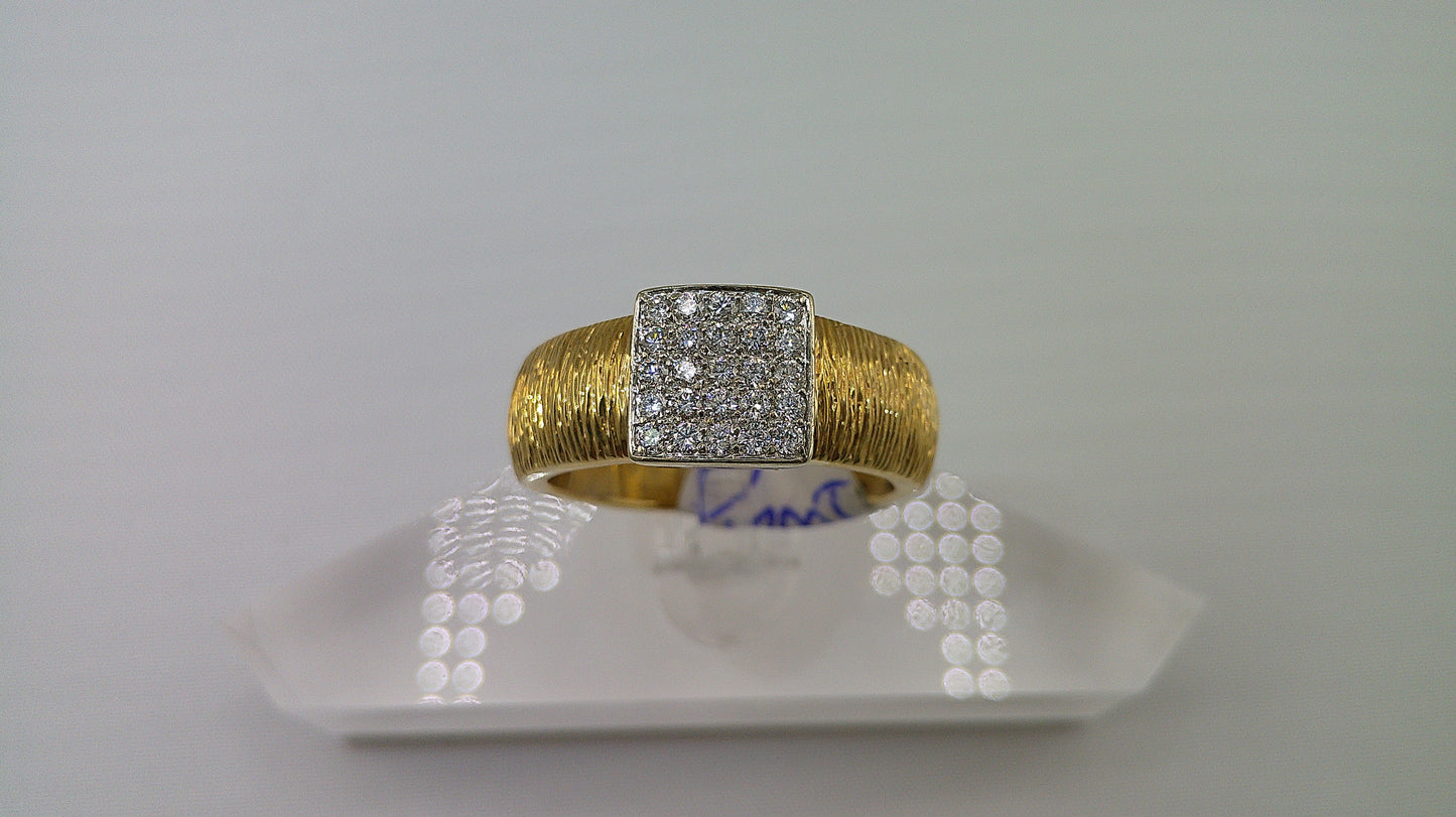 14k gold ring | 0.5 carat diamonds | size 8