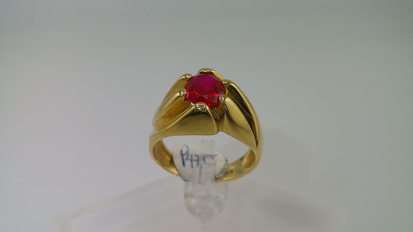 14k gold ring | ruby stone | size 9.5