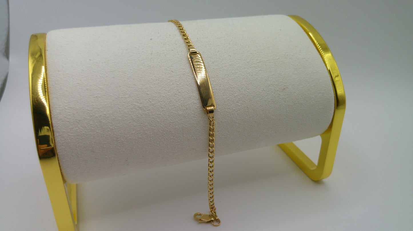 14k gold baby bracelet | ID bracelet | Miami Link bracelet