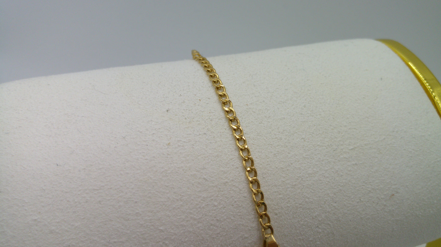 14k gold baby bracelet | ID bracelet | Miami Link bracelet