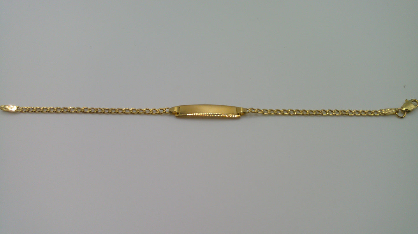 14k gold baby bracelet | ID bracelet | Miami Link bracelet