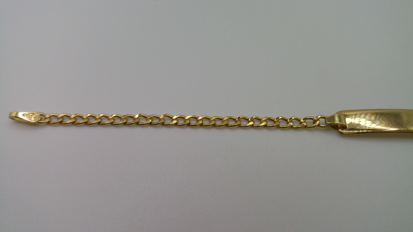 14k gold baby bracelet | ID bracelet | Miami Link bracelet