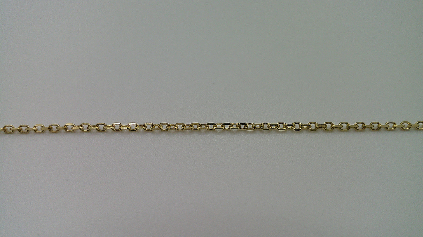 14k gold open link bracelet | 7.75 inches