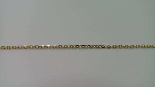 14k gold open link bracelet | 7.75 inches