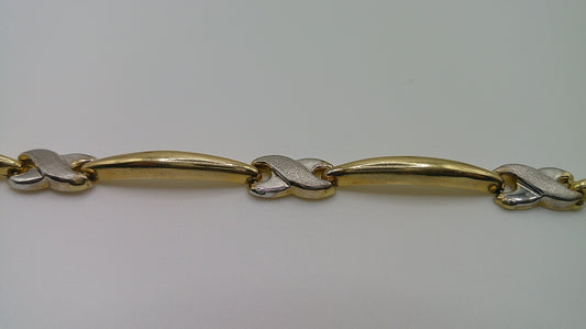 14k gold infinity detailed bracelet | 7.25 inches