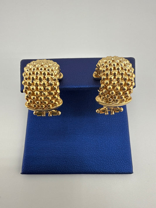 14k Yellow Gold Huggie Earrings