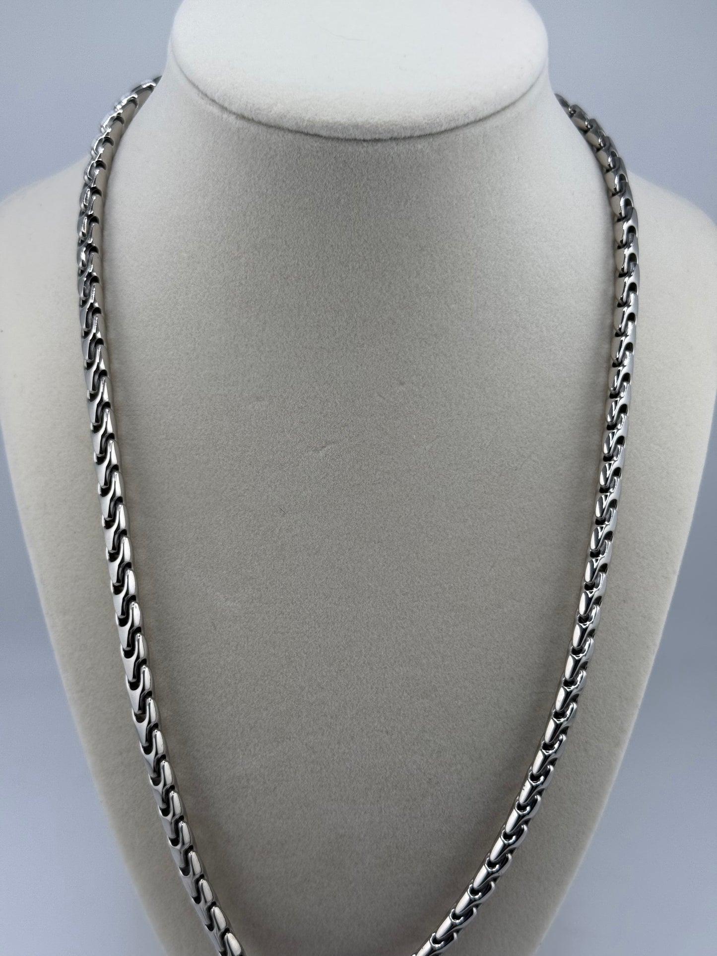 Stainless Steel Bulova Chain and Bracelet Set