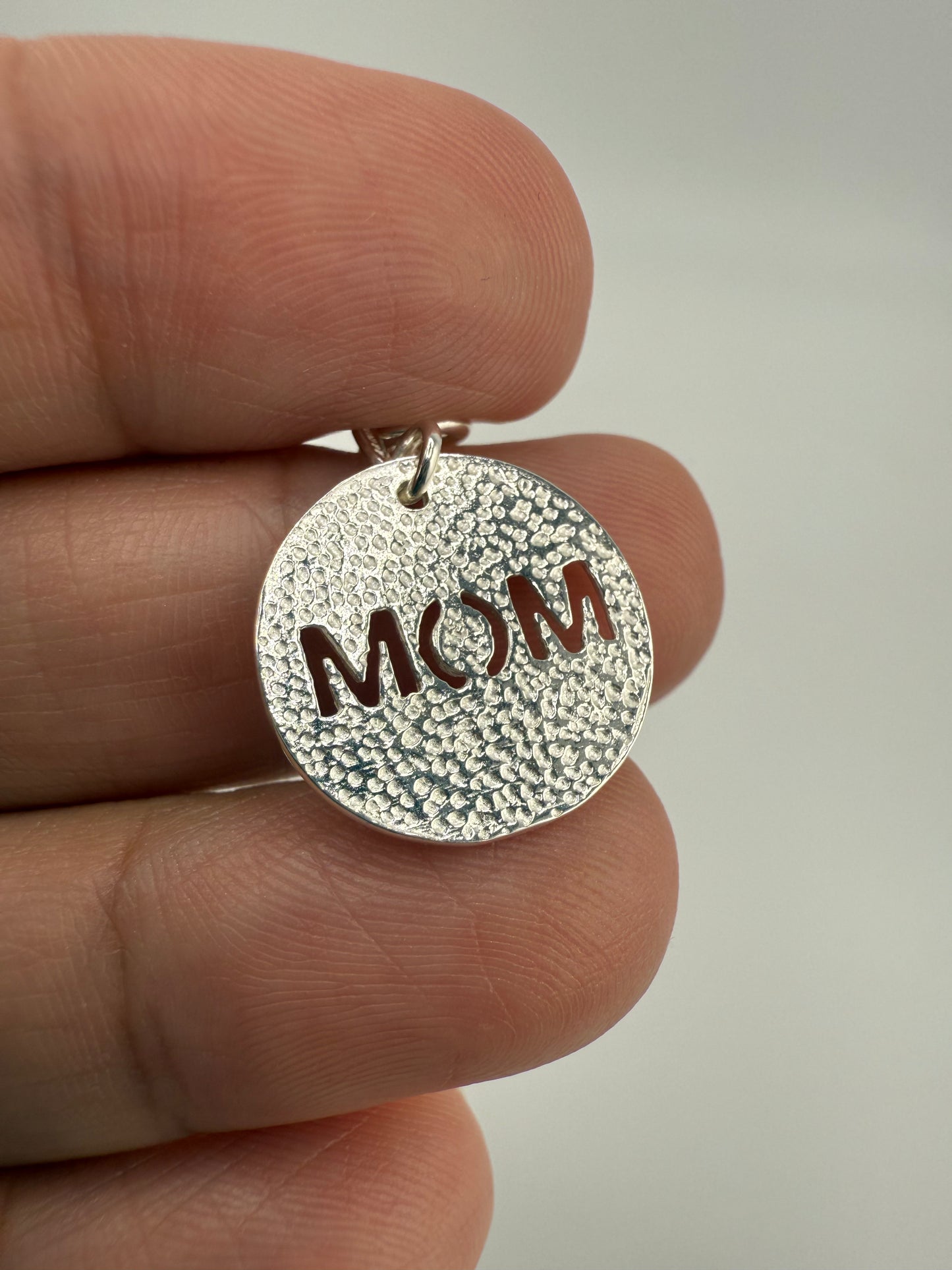 “Mom” Sterling Silver Pendant