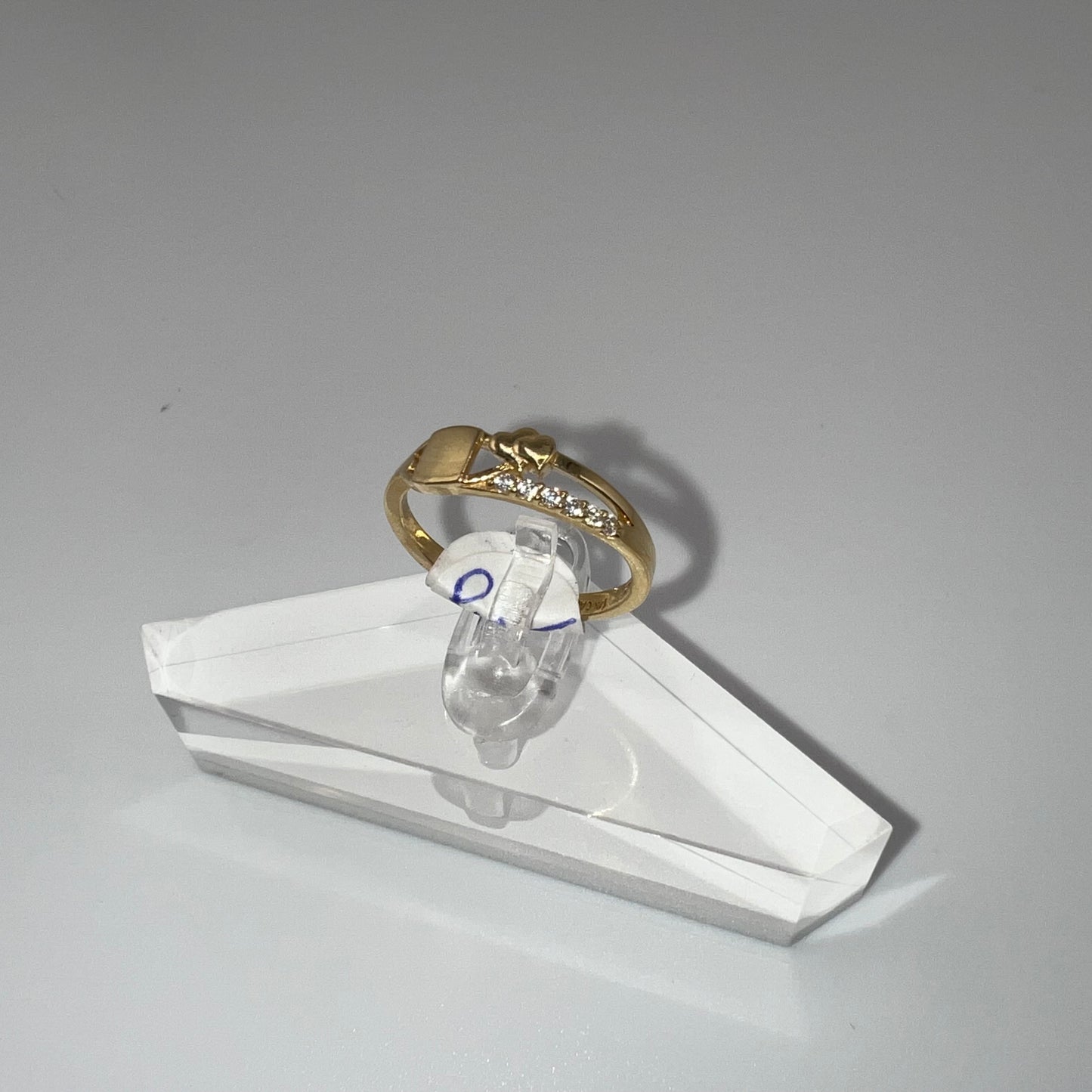 14k gold | zirconia | size 7