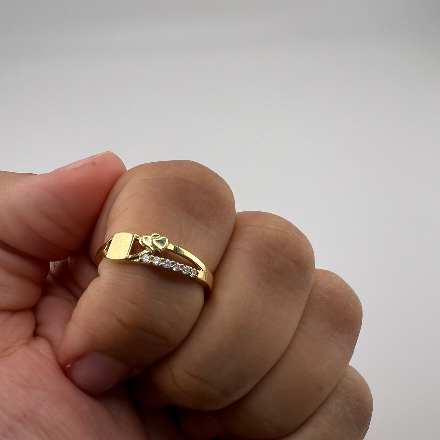 14k gold | zirconia | size 7