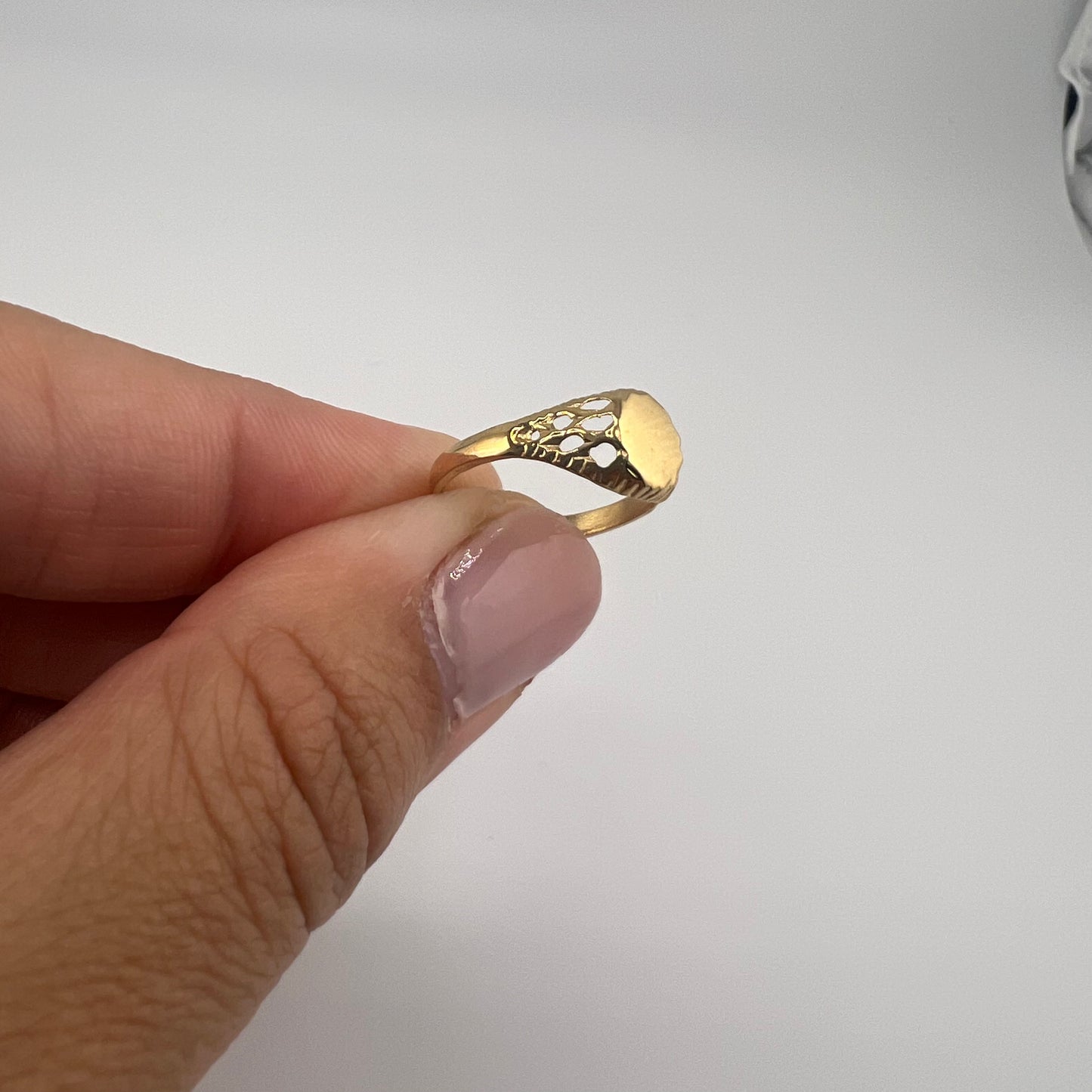 14k gold pinky ring | size 3.25